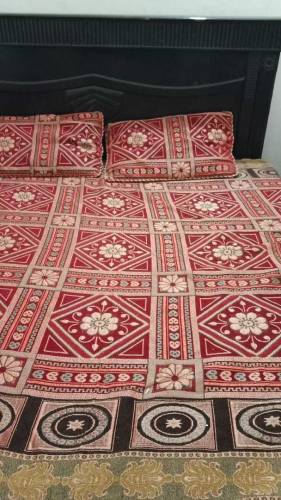 Wooden Bed with Mattress