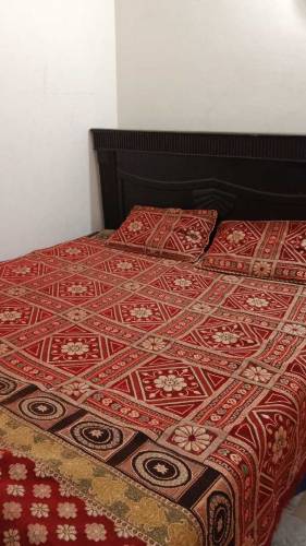 Wooden Bed with Mattress