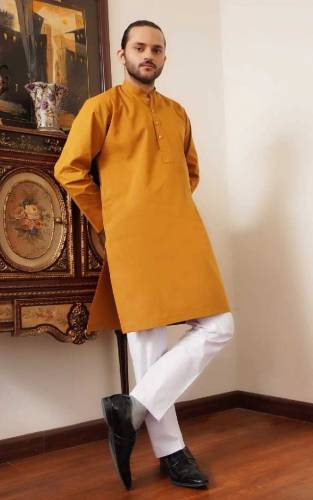 saffron kurta