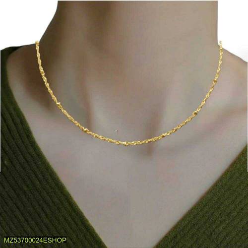 14k Gold-plated necklace chain for ladies 