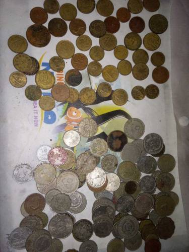 old Is Gold coins mixed 