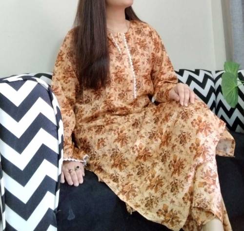 2 pcs lawn stiched print suit 
