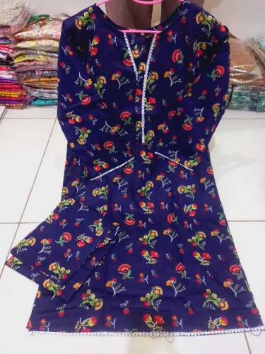 2 pcs lawn stiched print suit 