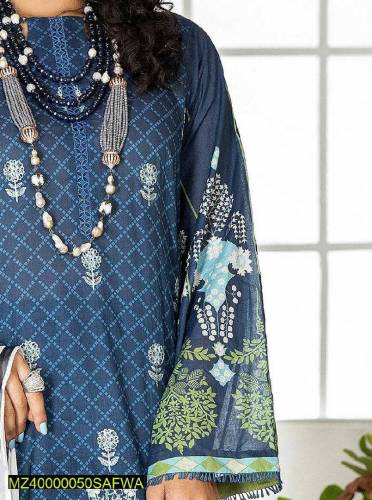 3pcs lawn Embroidery unstitched suit