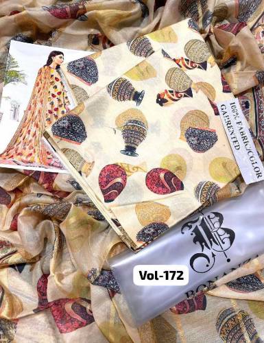 Lawn 2024 Collection, Digital Printed Lawn 3pc 