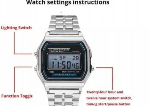 Digital Display Chrono Watch with Delivery!
