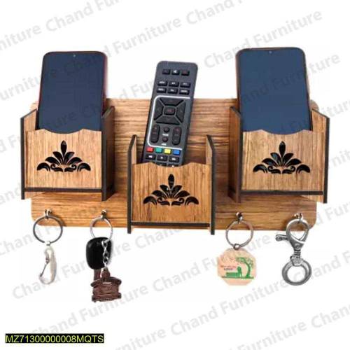 Wood Keys And Mobile Holder, Wall Hanging