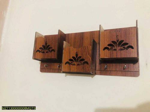 Wood Keys And Mobile Holder, Wall Hanging
