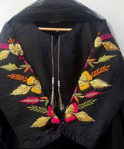 Stitched 3ps embroidery design dress 