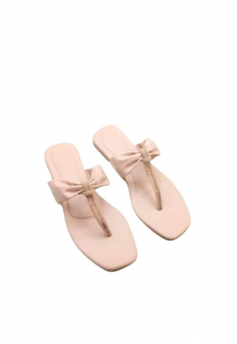 Women Rexine Fancy Slippers, Pink