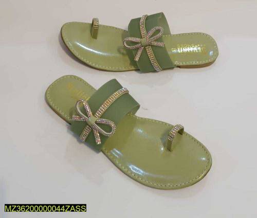 women Rexine plain flats