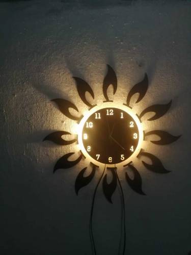 wooden wall clock 