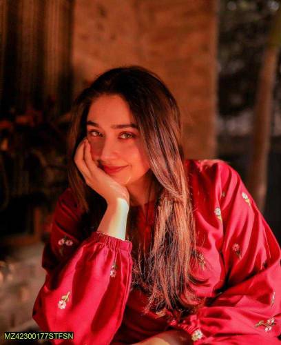 2 pcs women's stitched linen Embroidered Suit Eid Special 