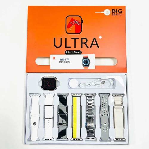 7in1 ultra smart watch with 7Straps 