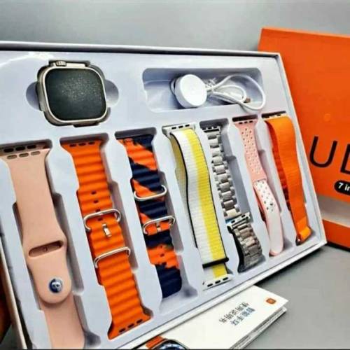 7in1 ultra smart watch with 7Straps 