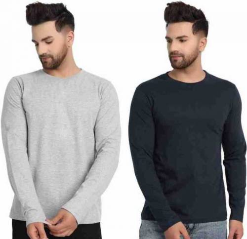 Plain full sleeve T-shirt Pack of 1-5🔥Free delivery 🚚