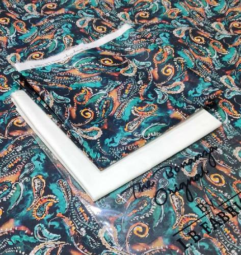 ib bonanza lown 2 peice suits Printed shirt and plain trouzr 