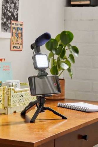 V-loging kit full high quality with Heavy flash light, microphone,