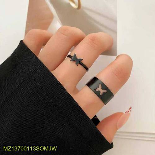 2 Pcs butterfly couple Rings