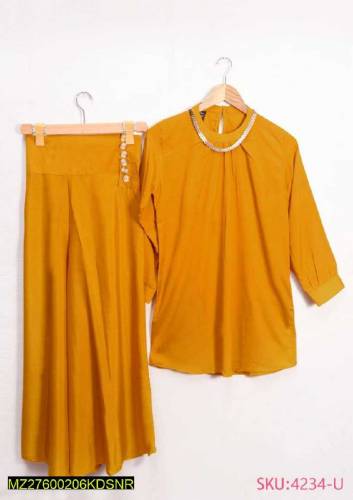2 Pcs Woman's Stiched Grip Dyed Plain Suit  All Pakistan DC free 🤩🥳🥳🎉