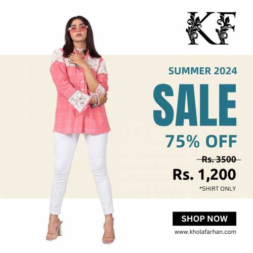 # Khola Farhan Brand # Printed Shirts Available 