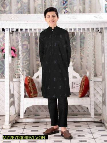 kids cotton Embroidered kurta Shalwar