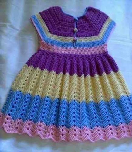 crochet Bay girls frock and baby boys Sweater made on order. 