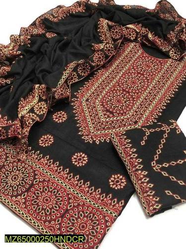 3 Pcs Women's Unstitched