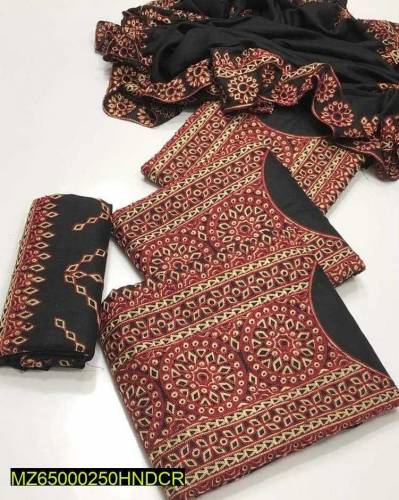 3 Pcs Women's Unstitched