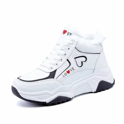 Platform Winter Sneakers Women Plush Shoes