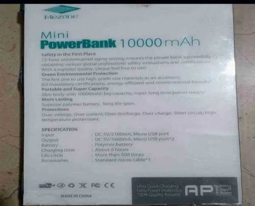Mezone 10000mAh powerBank, only 3 piece available.
