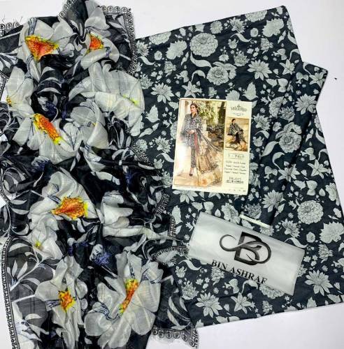 Bin Ashraf Lawn 3pc Collection 