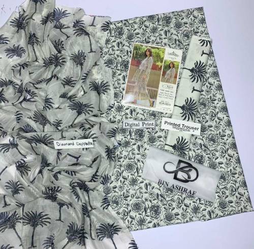 Bin Ashraf Lawn 3pc Collection 
