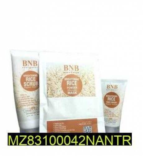 BNB Rice Whitening Glowing Kit Pack Of 3 All Pakistan DC free 🤩🥳