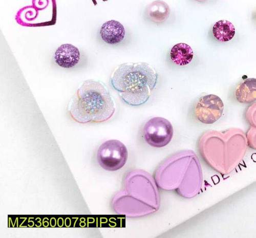 •  Material: Alloy•  Product Type: Ear Studs•  Stone: Artificial•  Sto