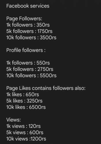 Facebook followers 