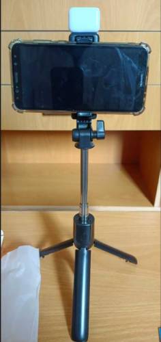 Selfie Stick Tripod With Led Light