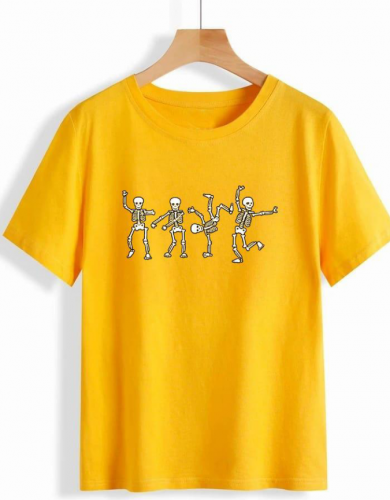 1 PC unisex stitched cotton printed T - shirt 