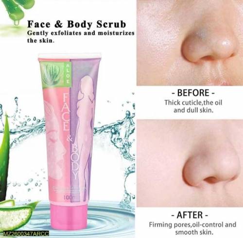 •  Face & Body Scrub Gel•  Quantity: 100 ML•  Details: Gentle exfoliat