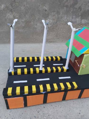 Automatic street light system.It is a LDR based model of physics.