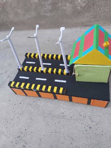 Automatic street light system.It is a LDR based model of physics.