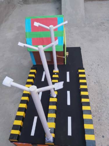 Automatic street light system.It is a LDR based model of physics.