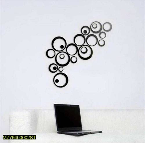 24 Pcs Ring Design MDF Wooden Wall Art