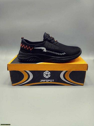 Mens Running Walking Casual Shoes -JF015, Black