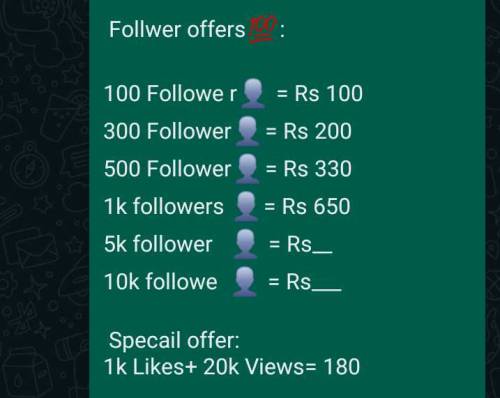 All Social Media services Available 