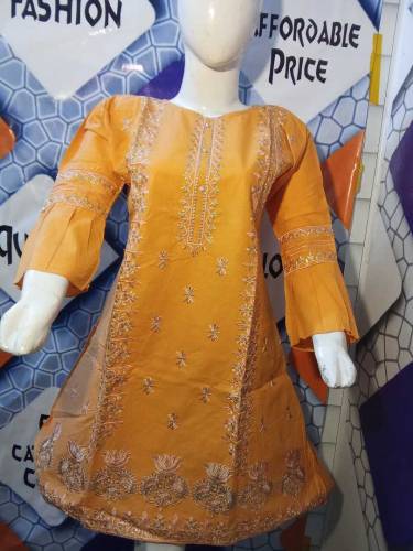 Cotton Embroidered kurti for Ladies