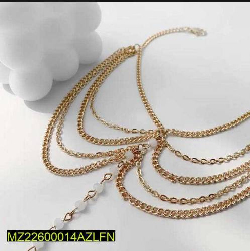 beautiful anklet in golden