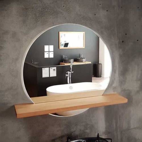 Chic Round Wall Mirror for a Stylish Home/Bath
