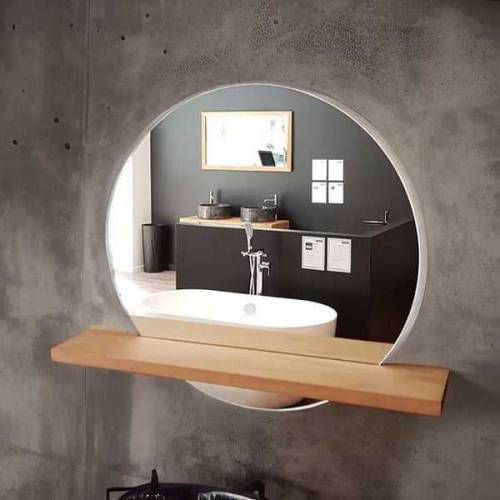 Chic Round Wall Mirror for a Stylish Home/Bath