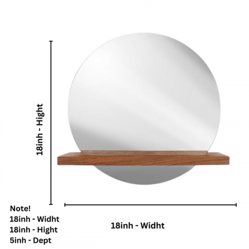 Chic Round Wall Mirror for a Stylish Home/Bath